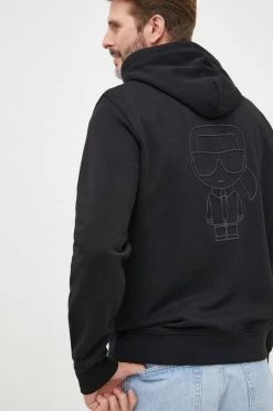 Ανδρικά Χωρίς φερμουάρ Μπλούζα Karl Lagerfeld μαύρο,