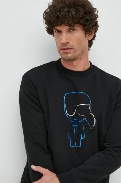 Ανδρικά Χωρίς φερμουάρ Μπλούζα Karl Lagerfeld μαύρο, -Karl Lagerfeld Εκπτώσεις unnamed file 106