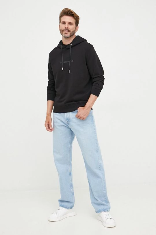 Ανδρικά Χωρίς φερμουάρ Μπλούζα Karl Lagerfeld μαύρο, 4 Ανδρικά Χωρίς φερμουάρ Μπλούζα Karl Lagerfeld μαύρο, - Image 2