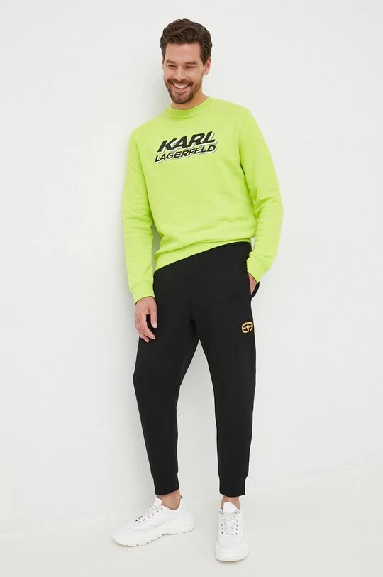 Ανδρικά Χωρίς φερμουάρ Μπλούζα Karl Lagerfeld πράσινο, 4 Ανδρικά Χωρίς φερμουάρ Μπλούζα Karl Lagerfeld πράσινο, - Image 2