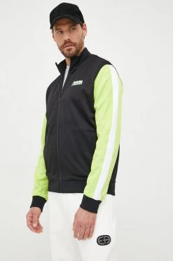 Ανδρικά Με φερμουάρ Μπλούζα Karl Lagerfeld μαύρο,