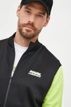 Ανδρικά Με φερμουάρ Μπλούζα Karl Lagerfeld μαύρο, -Karl Lagerfeld Εκπτώσεις unnamed file 1109