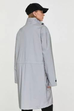 Μακριά μπουφάν Eπανωφόρι Karl Lagerfeld ασημί 12 Μακριά μπουφάν Eπανωφόρι Karl Lagerfeld ασημί -Karl Lagerfeld Εκπτώσεις unnamed file 1124