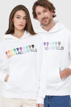 Χωρίς φερμουάρ Μπλούζα Karl Lagerfeld άσπρο