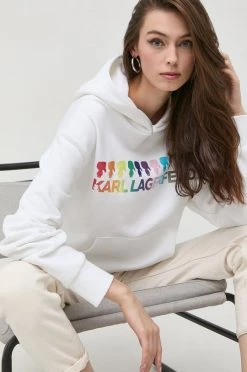 Χωρίς φερμουάρ Μπλούζα Karl Lagerfeld άσπρο -Karl Lagerfeld Εκπτώσεις unnamed file 1136