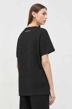 Κοντομάνικο Βαμβακερό μπλουζάκι Karl Lagerfeld μαύρο -Karl Lagerfeld Εκπτώσεις unnamed file 1142