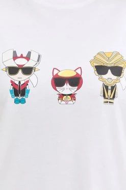 Κοντομάνικο Βαμβακερό μπλουζάκι Karl Lagerfeld άσπρο -Karl Lagerfeld Εκπτώσεις unnamed file 1149