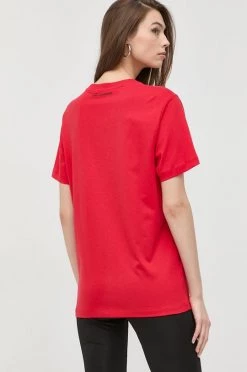 Κοντομάνικο Βαμβακερό μπλουζάκι Karl Lagerfeld κόκκινο -Karl Lagerfeld Εκπτώσεις unnamed file 1152