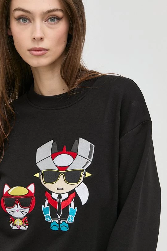 Χωρίς φερμουάρ Μπλούζα Karl Lagerfeld μαύρο, 6 Χωρίς φερμουάρ Μπλούζα Karl Lagerfeld μαύρο, - Image 4