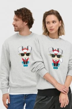 Χωρίς φερμουάρ Μπλούζα Karl Lagerfeld γκρι,