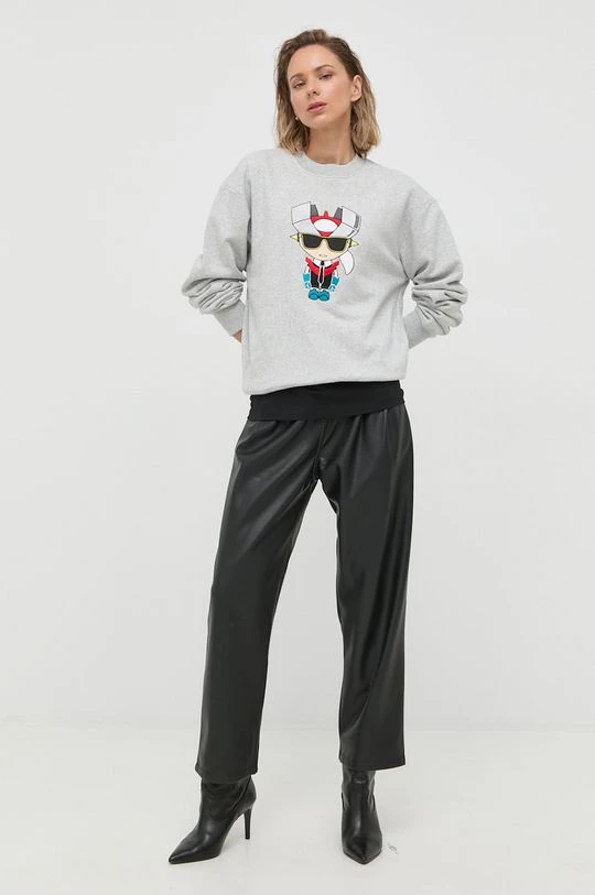 Χωρίς φερμουάρ Μπλούζα Karl Lagerfeld γκρι, 5 Χωρίς φερμουάρ Μπλούζα Karl Lagerfeld γκρι, - Image 3