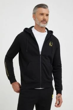 Ανδρικά Με φερμουάρ Μπλούζα Karl Lagerfeld μαύρο,