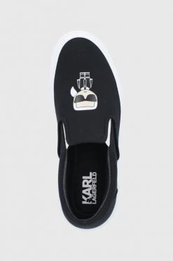 Ανδρικά Χαμηλά Πάνινα παπούτσια Karl Lagerfeld Kampus Iii χρώμα: μαύρο -Karl Lagerfeld Εκπτώσεις unnamed file 1282