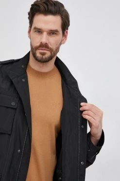 Ανδρικά Μακριά μπουφάν Μπουφάν Karl Lagerfeld χρώμα: μαύρο -Karl Lagerfeld Εκπτώσεις unnamed file 1335