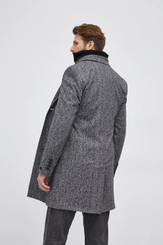 Ανδρικά Παλτά Παλτό Karl Lagerfeld χρώμα: γκρι 5 Ανδρικά Παλτά Παλτό Karl Lagerfeld χρώμα: γκρι - Image 3