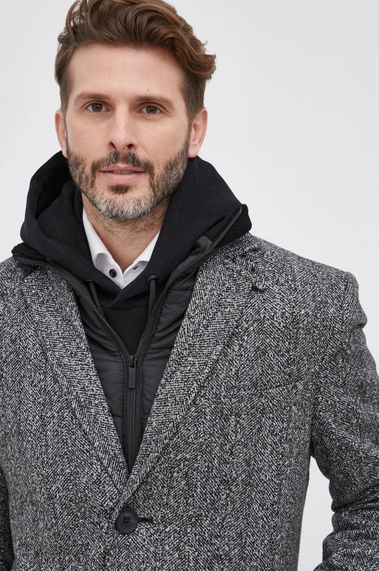 Ανδρικά Παλτά Παλτό Karl Lagerfeld χρώμα: γκρι 7 Ανδρικά Παλτά Παλτό Karl Lagerfeld χρώμα: γκρι - Image 5