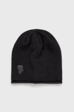 Ανδρικά Σκουφιά Μάλλινο σκουφί Karl Lagerfeld μαύρο