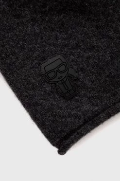 Ανδρικά Σκουφιά Μάλλινο σκουφί Karl Lagerfeld γκρι -Karl Lagerfeld Εκπτώσεις unnamed file 1368