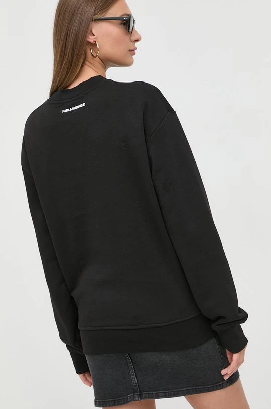 Χωρίς φερμουάρ Μπλούζα Karl Lagerfeld μαύρο, 4 Χωρίς φερμουάρ Μπλούζα Karl Lagerfeld μαύρο, - Image 2