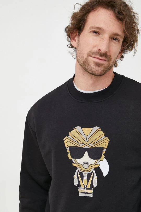 Χωρίς φερμουάρ Μπλούζα Karl Lagerfeld μαύρο, 8 Χωρίς φερμουάρ Μπλούζα Karl Lagerfeld μαύρο, - Image 6