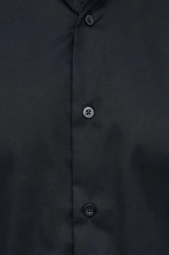 Ανδρικά Πουκάμισα Βαμβακερό πουκάμισο Karl Lagerfeld χρώμα: μαύρο, -Karl Lagerfeld Εκπτώσεις unnamed file 1472