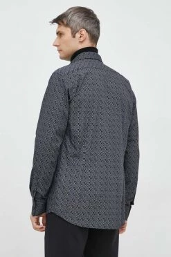 Ανδρικά Πουκάμισα Βαμβακερό πουκάμισο Karl Lagerfeld χρώμα: μαύρο, 10 Ανδρικά Πουκάμισα Βαμβακερό πουκάμισο Karl Lagerfeld χρώμα: μαύρο, -Karl Lagerfeld Εκπτώσεις unnamed file 1485