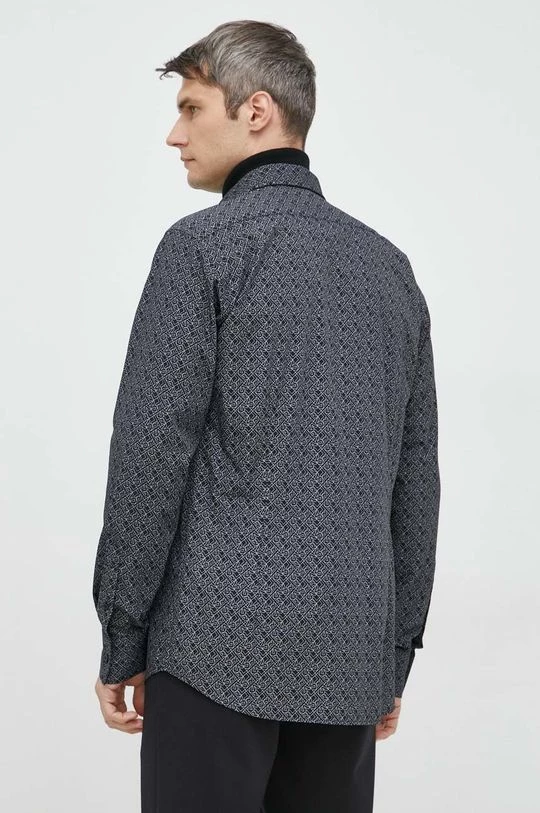 Ανδρικά Πουκάμισα Βαμβακερό πουκάμισο Karl Lagerfeld χρώμα: μαύρο, 6 Ανδρικά Πουκάμισα Βαμβακερό πουκάμισο Karl Lagerfeld χρώμα: μαύρο, - Image 4