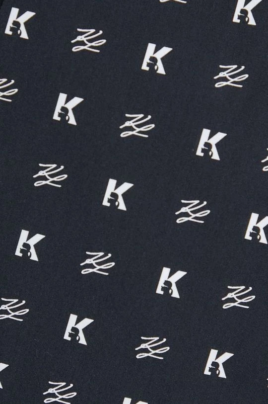 Ανδρικά Πουκάμισα Βαμβακερό πουκάμισο Karl Lagerfeld χρώμα: μαύρο, 4 Ανδρικά Πουκάμισα Βαμβακερό πουκάμισο Karl Lagerfeld χρώμα: μαύρο, - Image 2