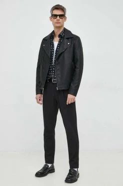 Ανδρικά Πουκάμισα Βαμβακερό πουκάμισο Karl Lagerfeld χρώμα: μαύρο, 9 Ανδρικά Πουκάμισα Βαμβακερό πουκάμισο Karl Lagerfeld χρώμα: μαύρο, -Karl Lagerfeld Εκπτώσεις unnamed file 1489