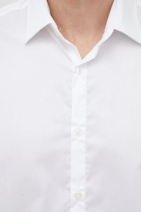 Ανδρικά Πουκάμισα Βαμβακερό πουκάμισο Karl Lagerfeld χρώμα: άσπρο, 4 Ανδρικά Πουκάμισα Βαμβακερό πουκάμισο Karl Lagerfeld χρώμα: άσπρο, - Image 2