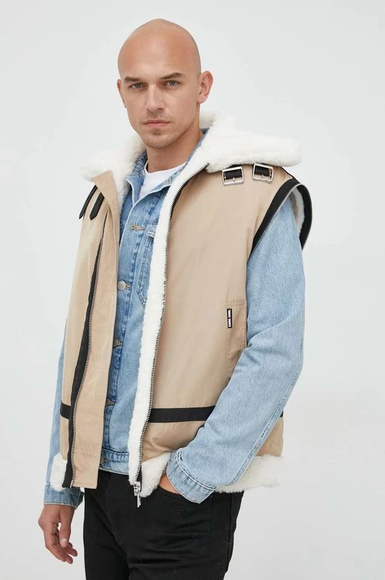 Κοντά μπουφάν Μπουφάν Karl Lagerfeld Lagerfeld X Cara Delevingne , χρώμα: μπεζ 8 Κοντά μπουφάν Μπουφάν Karl Lagerfeld Lagerfeld X Cara Delevingne , χρώμα: μπεζ - Image 6