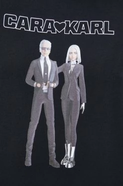 Κοντομάνικο Βαμβακερό μπλουζάκι Karl Lagerfeld Lagerfeld X Cara Delevingne , χρώμα: μαύρο 11 Κοντομάνικο Βαμβακερό μπλουζάκι Karl Lagerfeld Lagerfeld X Cara Delevingne , χρώμα: μαύρο -Karl Lagerfeld Εκπτώσεις unnamed file 1559