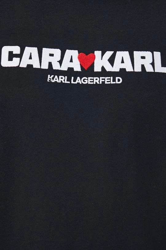 Κοντομάνικο Βαμβακερό μπλουζάκι Karl Lagerfeld Karl Lagerfeld X Cara Delevingne μαύρο 7 Κοντομάνικο Βαμβακερό μπλουζάκι Karl Lagerfeld Karl Lagerfeld X Cara Delevingne μαύρο - Image 5