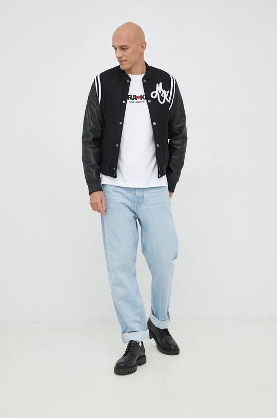 Κοντομάνικο Βαμβακερό μπλουζάκι Karl Lagerfeld Karl Lagerfeld X Cara Delevingne άσπρο 4 Κοντομάνικο Βαμβακερό μπλουζάκι Karl Lagerfeld Karl Lagerfeld X Cara Delevingne άσπρο - Image 2