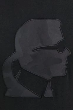 Ανδρικά Μπλουζάκια Βαμβακερό μπλουζάκι Karl Lagerfeld μαύρο -Karl Lagerfeld Εκπτώσεις unnamed file 1594