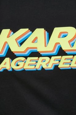 Ανδρικά Μπλουζάκια Βαμβακερό μπλουζάκι Karl Lagerfeld μαύρο -Karl Lagerfeld Εκπτώσεις unnamed file 1660