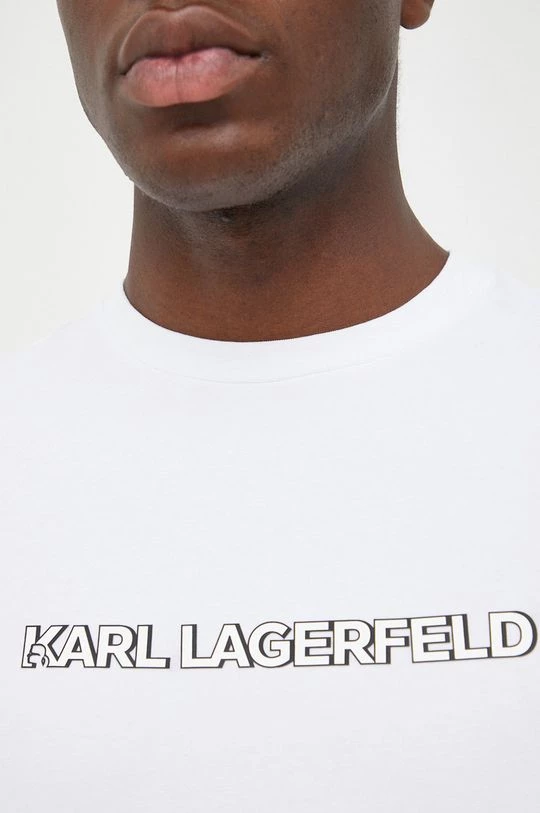 Ανδρικά Μπλουζάκια Μπλουζάκι Karl Lagerfeld άσπρο 7 Ανδρικά Μπλουζάκια Μπλουζάκι Karl Lagerfeld άσπρο - Image 5