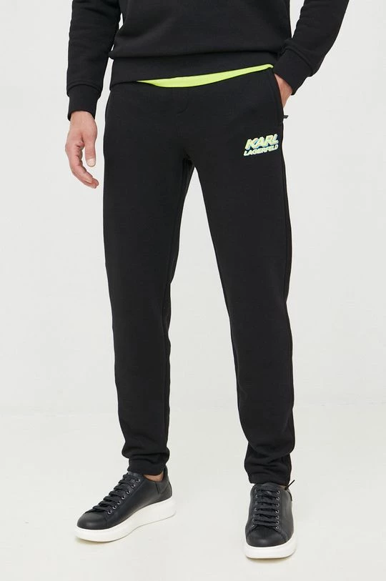 Ανδρικά Παντελόνια φόρμας Παντελόνι φόρμας Karl Lagerfeld μαύρο 3 Ανδρικά Παντελόνια φόρμας Παντελόνι φόρμας Karl Lagerfeld μαύρο