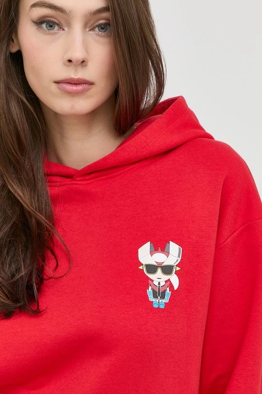 Χωρίς φερμουάρ Μπλούζα Karl Lagerfeld κόκκινο, 7 Χωρίς φερμουάρ Μπλούζα Karl Lagerfeld κόκκινο, - Image 5