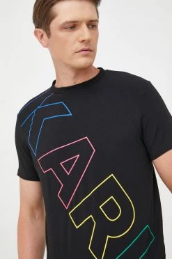 Ανδρικά Μπλουζάκια Μπλουζάκι Karl Lagerfeld μαύρο -Karl Lagerfeld Εκπτώσεις unnamed file 1715