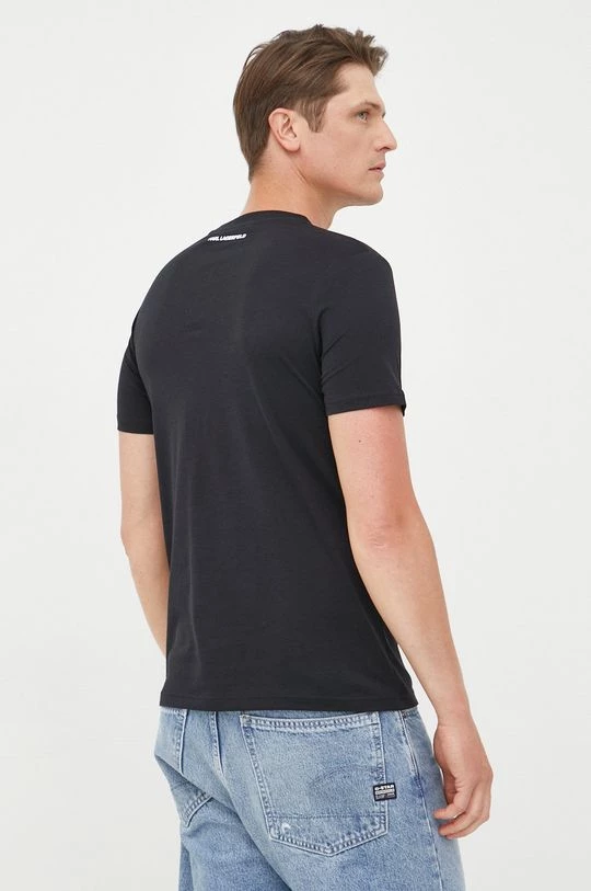 Ανδρικά Μπλουζάκια Βαμβακερό μπλουζάκι Karl Lagerfeld μαύρο 5 Ανδρικά Μπλουζάκια Βαμβακερό μπλουζάκι Karl Lagerfeld μαύρο - Image 3