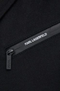 Ανδρικά Παλτά Μάλλινο παλτό Karl Lagerfeld μαύρο, -Karl Lagerfeld Εκπτώσεις unnamed file 1742
