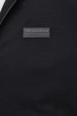 Ανδρικά Με φερμουάρ Μπλούζα Karl Lagerfeld χρώμα: μαύρο, -Karl Lagerfeld Εκπτώσεις unnamed file 1793