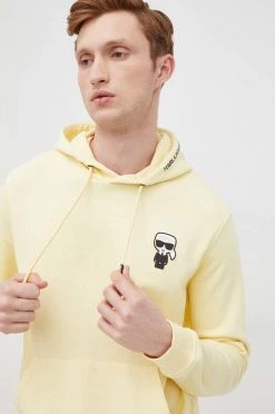 Ανδρικά Χωρίς φερμουάρ Μπλούζα Karl Lagerfeld χρώμα: κίτρινο, -Karl Lagerfeld Εκπτώσεις unnamed file 1797