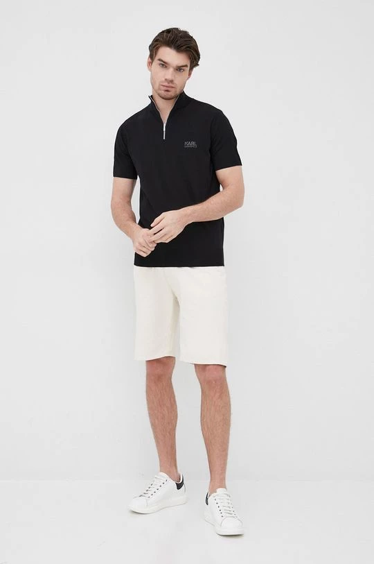 Ανδρικά Χωρίς φερμουάρ Πουλόβερ Karl Lagerfeld χρώμα: μαύρο, 4 Ανδρικά Χωρίς φερμουάρ Πουλόβερ Karl Lagerfeld χρώμα: μαύρο, - Image 2