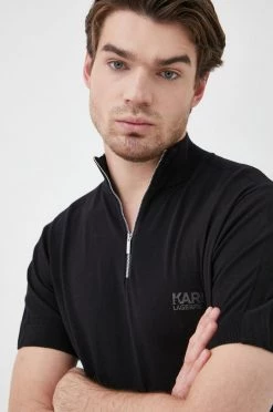 Ανδρικά Χωρίς φερμουάρ Πουλόβερ Karl Lagerfeld χρώμα: μαύρο, 10 Ανδρικά Χωρίς φερμουάρ Πουλόβερ Karl Lagerfeld χρώμα: μαύρο, -Karl Lagerfeld Εκπτώσεις unnamed file 1818