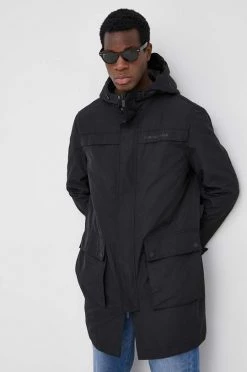 Ανδρικά Μακριά μπουφάν Μπουφάν Karl Lagerfeld χρώμα: μαύρο