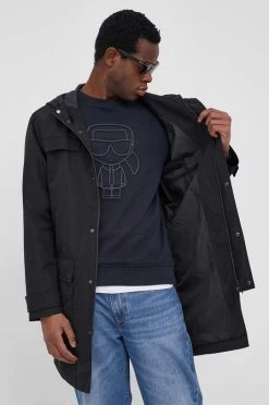 Ανδρικά Μακριά μπουφάν Μπουφάν Karl Lagerfeld χρώμα: μαύρο -Karl Lagerfeld Εκπτώσεις unnamed file 1835