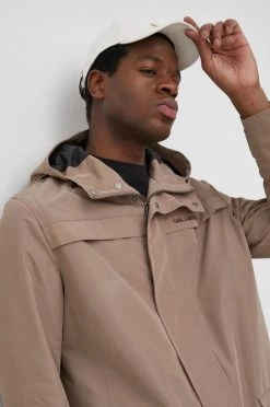 Ανδρικά Μακριά μπουφάν Μπουφάν Karl Lagerfeld χρώμα: μπεζ -Karl Lagerfeld Εκπτώσεις unnamed file 1839