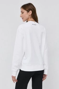 Χωρίς φερμουάρ Μπλούζα Karl Lagerfeld άσπρο -Karl Lagerfeld Εκπτώσεις unnamed file 185